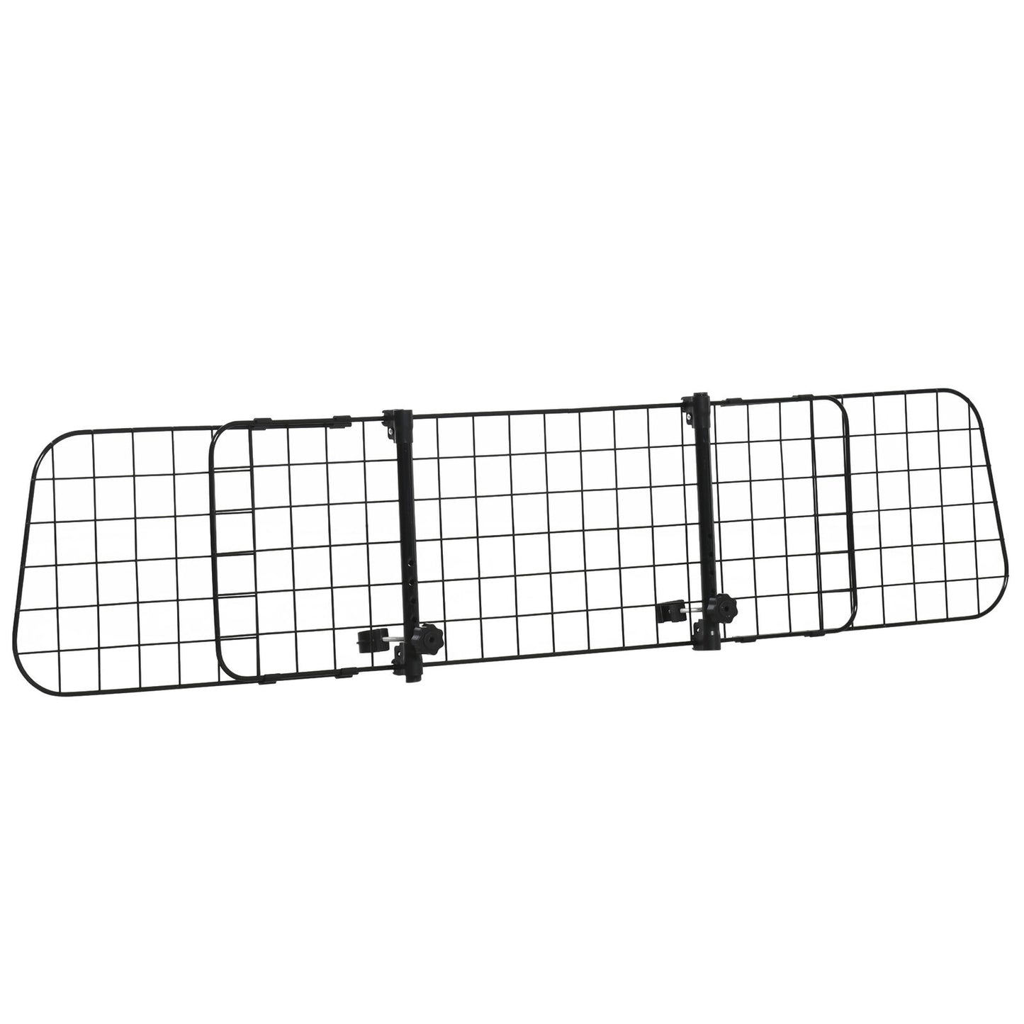 Pawhut Heavy Duty Pet Dog Car Barrier Adjustable Ventilated Mesh Wire Guard