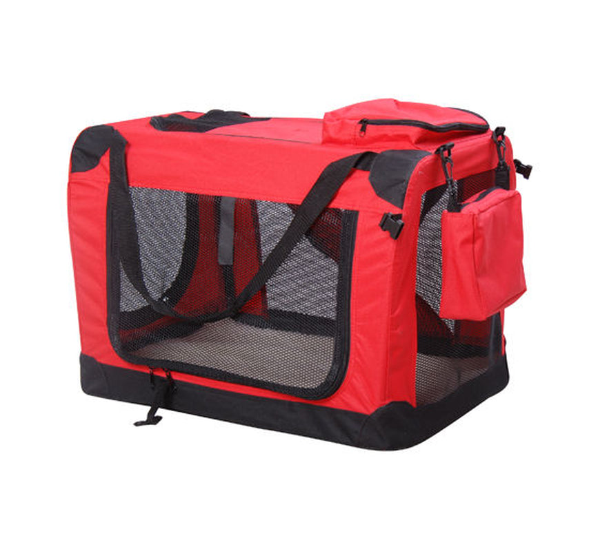 Dog Pet Puppy Fabric Portable Carrier Crate Kennel Bag Cage Fold Travel M L XL