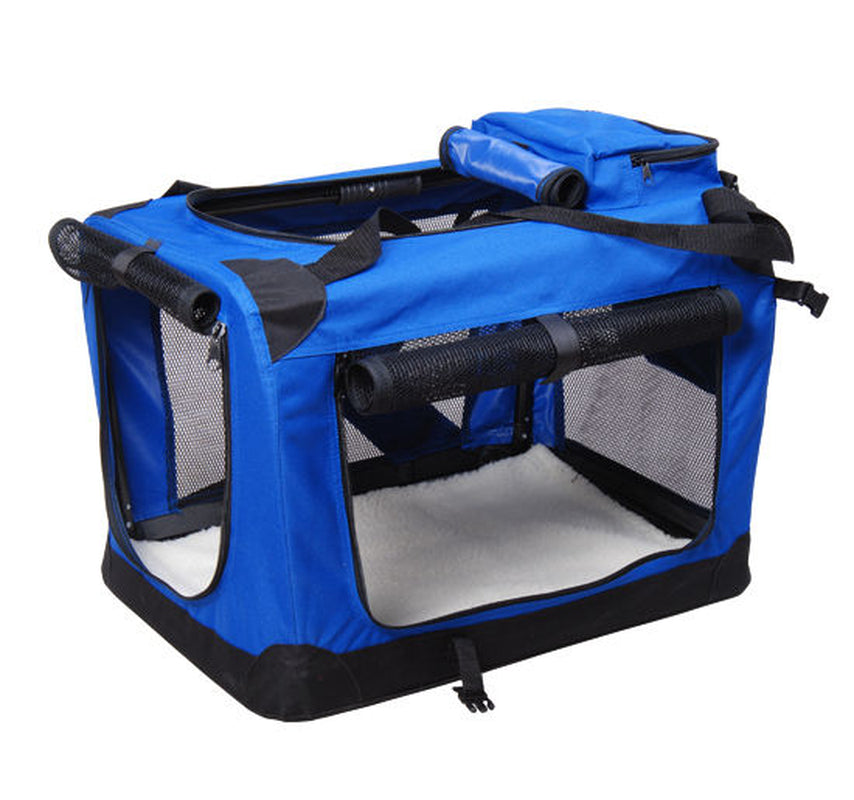 Dog Pet Puppy Fabric Portable Carrier Crate Kennel Bag Cage Fold Travel M L XL