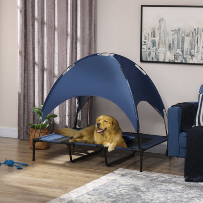 Elevated Pet Bed Dog Cot Tent with Canopy Instant Shelter Outdoor